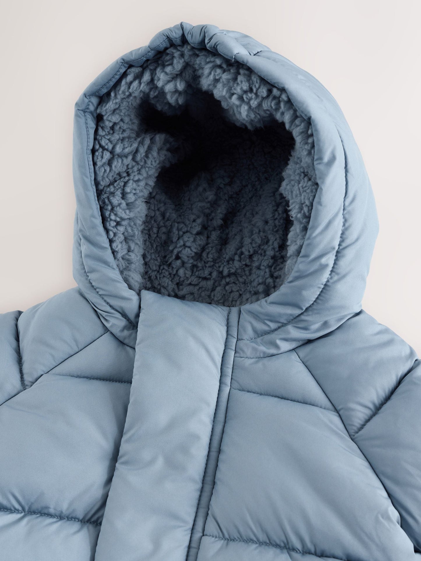 Blue Hooded Baby Puffer Jacket (0mths-2yrs)