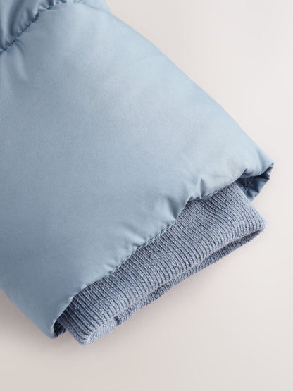 Blue Hooded Baby Puffer Jacket (0mths-2yrs)