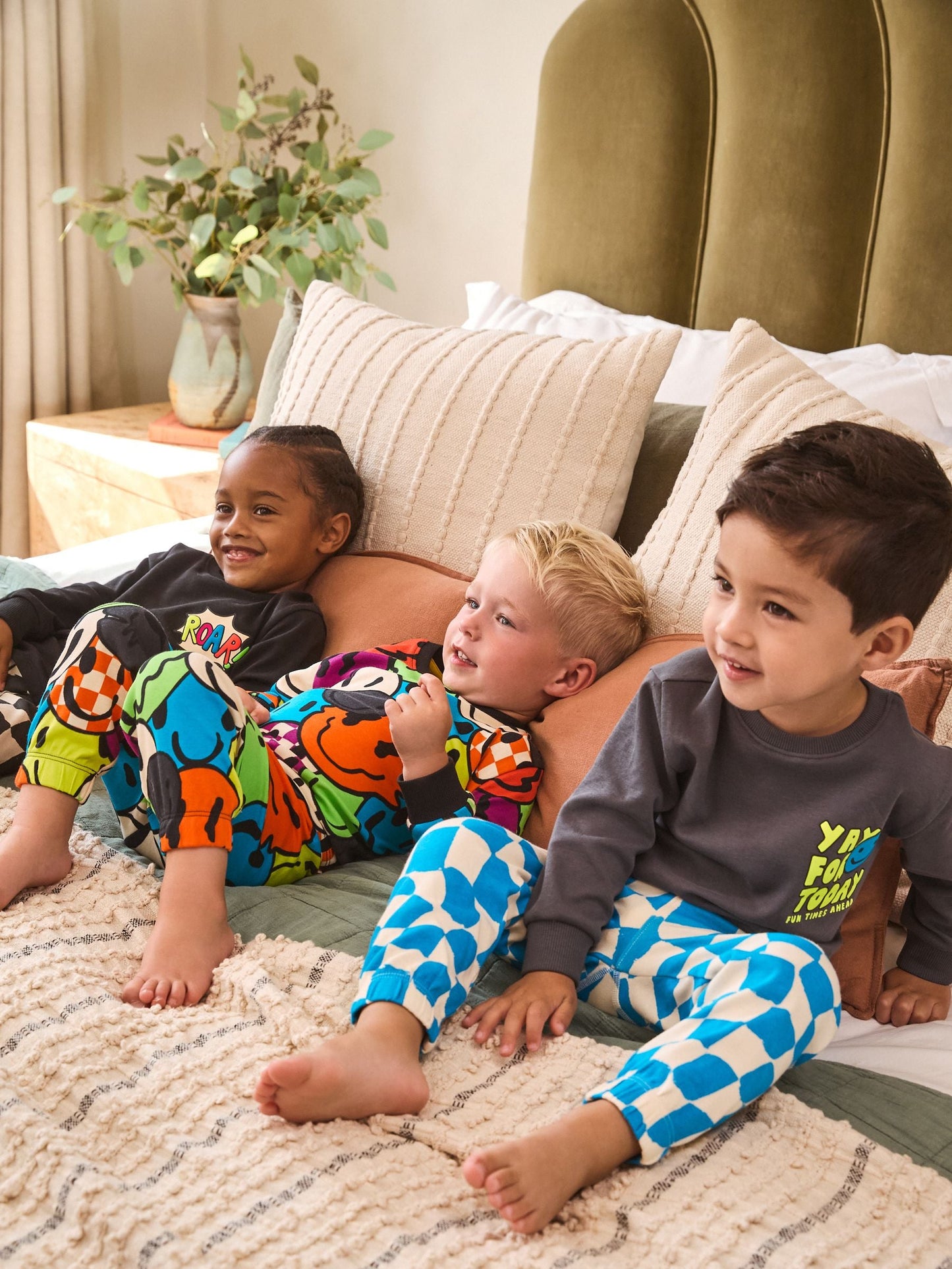 Multi Relaxed Snuggle Pyjamas 3 Pack (9mths-8yrs)