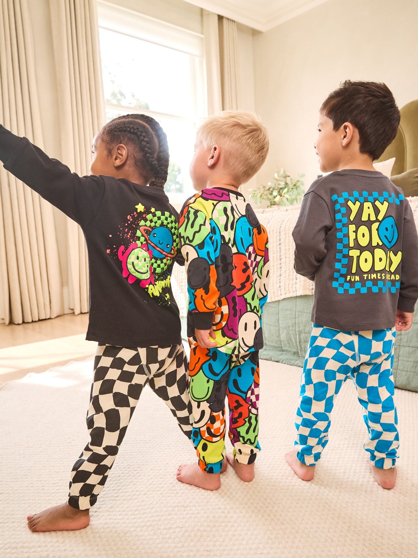 Multi Relaxed Snuggle Pyjamas 3 Pack (9mths-8yrs)