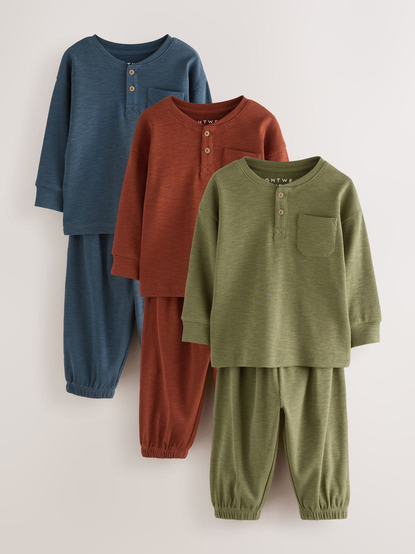 Multi Relaxed Fit Pyjamas 3 Pack (9mths-12yrs)