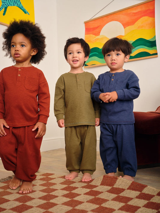 Multi Relaxed Fit Pyjamas 3 Pack (9mths-10yrs) image 1