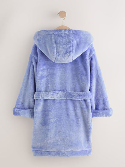 Blue Soft Touch Fleece Dressing Gown (9mths-16yrs)