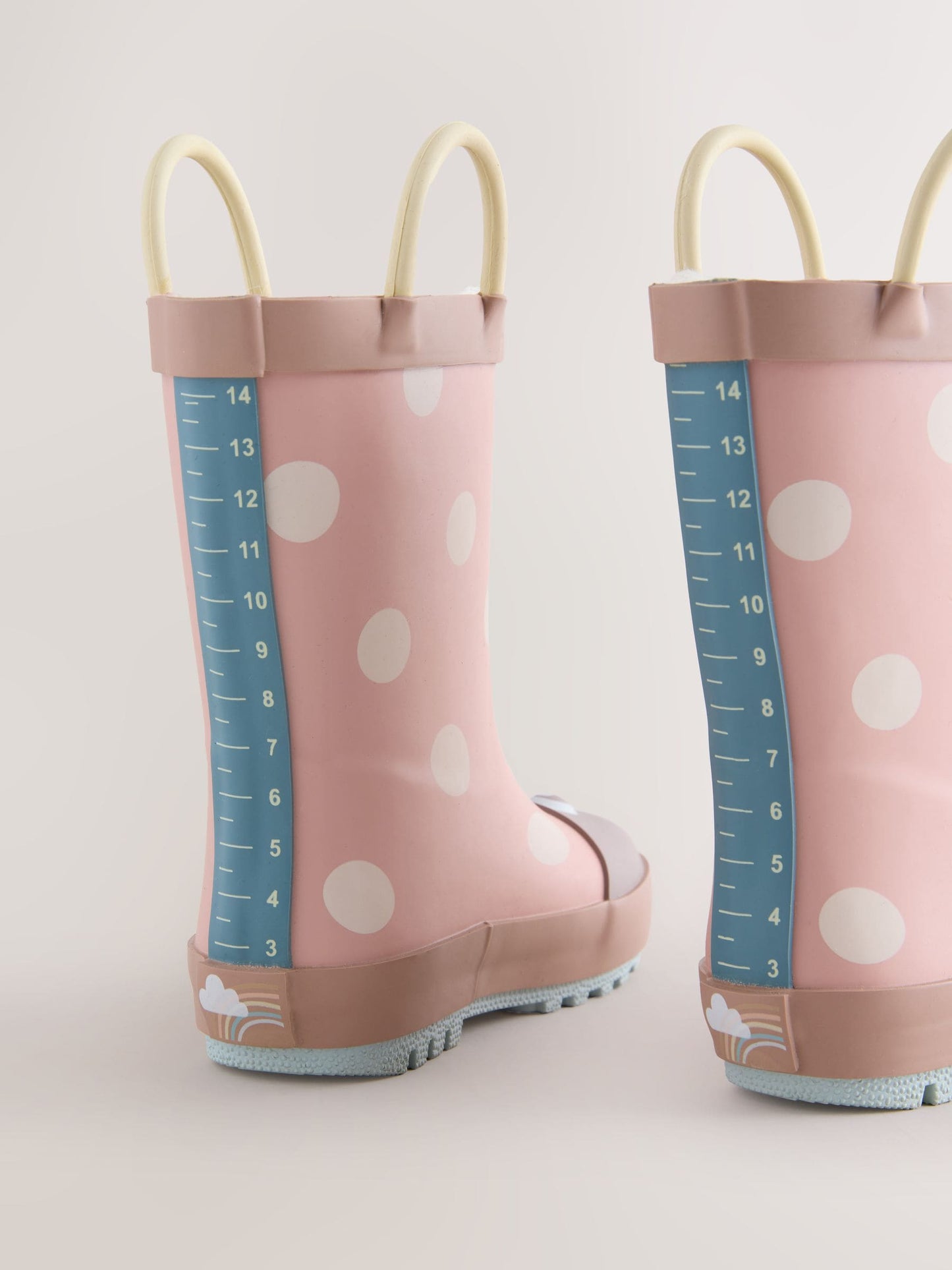Pink Ladybird Handle Wellies image 4