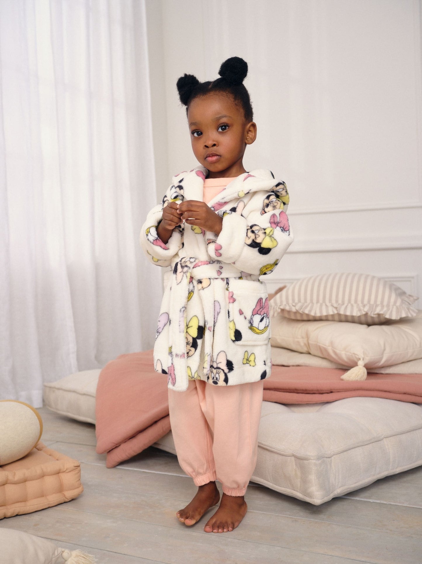 Cream Minnie Mouse Dressing Gown (9mths-10yrs)