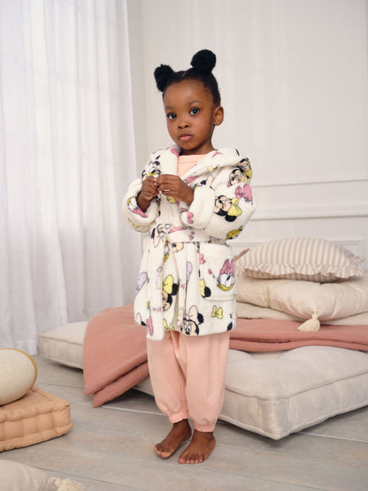 Cream Minnie Mouse Dressing Gown (9mths-10yrs)