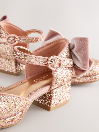 Dsiney Kidz - Pink Platform Heel Occasion Shoes image 3