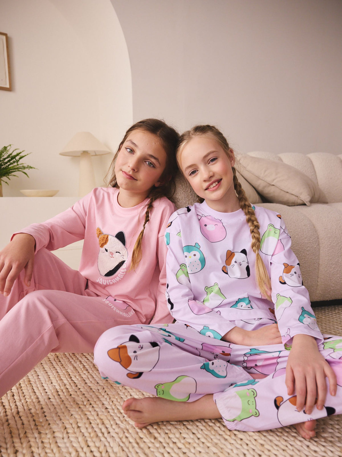 Pink/Lilac Squishmallow Pyjamas 2 Pack (5-14yrs) - image 2