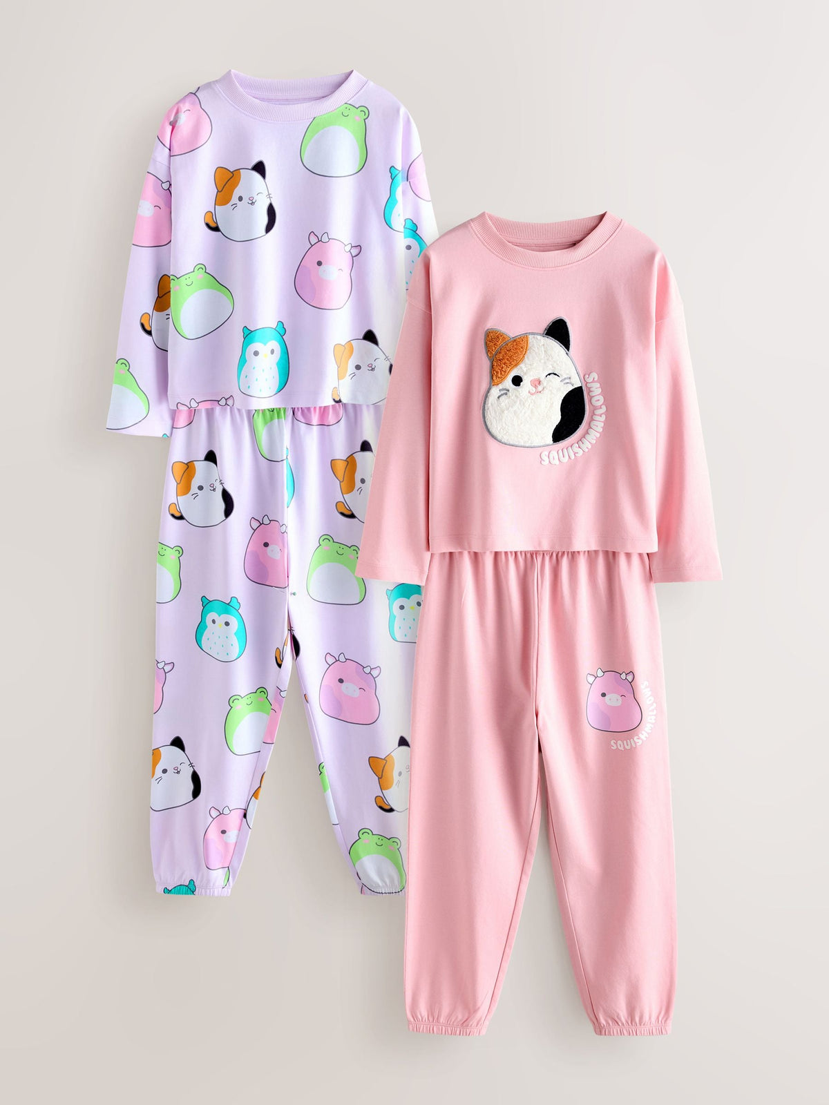 Pink/Lilac Squishmallow Pyjamas 2 Pack (5-14yrs) - image 4