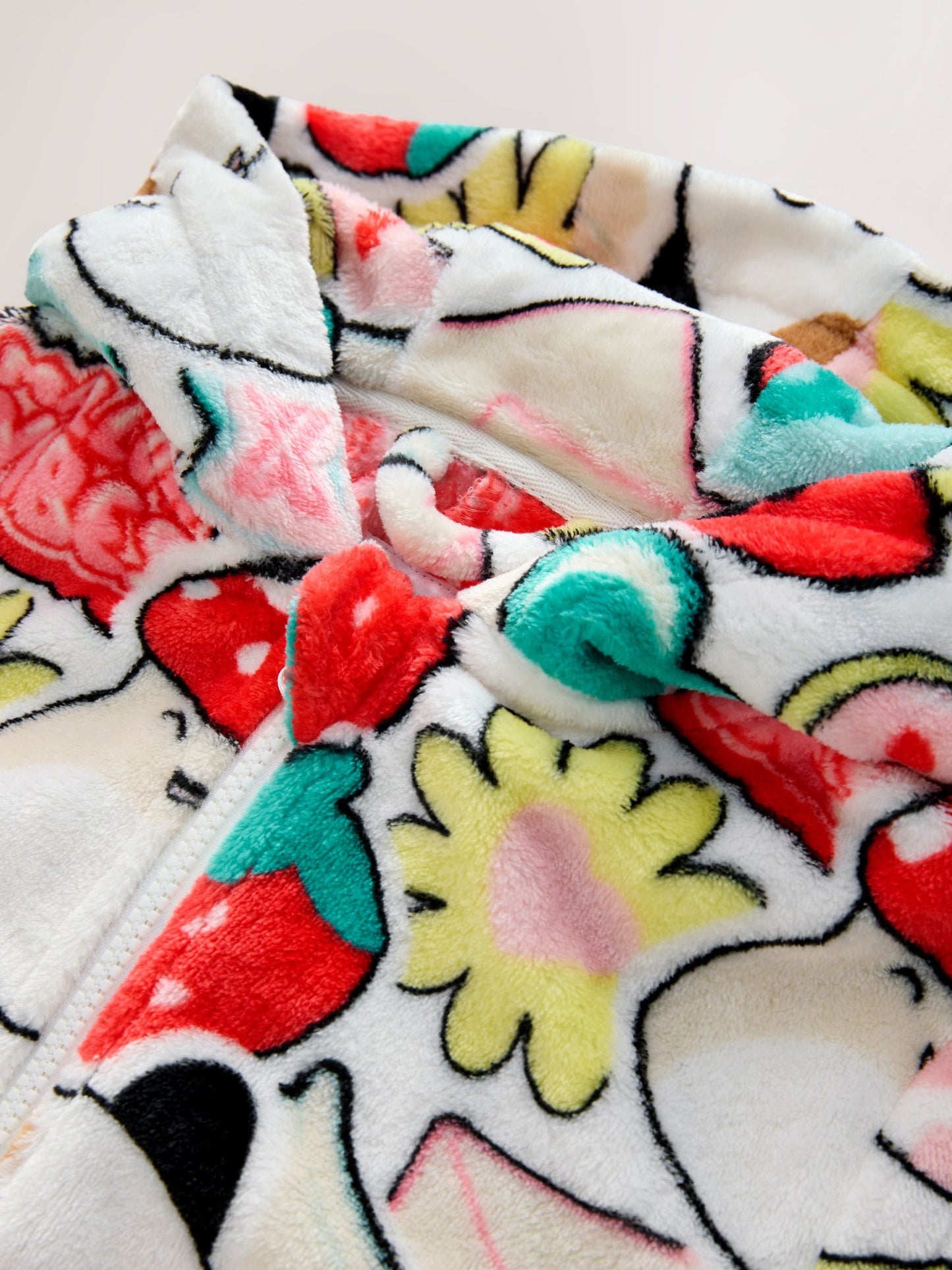 Red/Ecru Squishmallow Fleece All-In-One (6-14yrs)