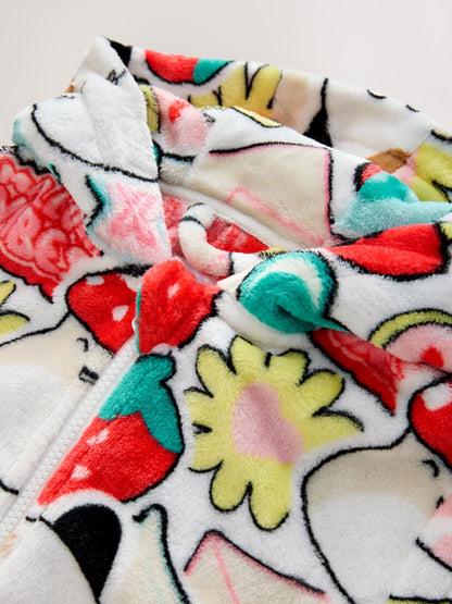 Red/Ecru Squishmallow Fleece All-In-One (6-14yrs)