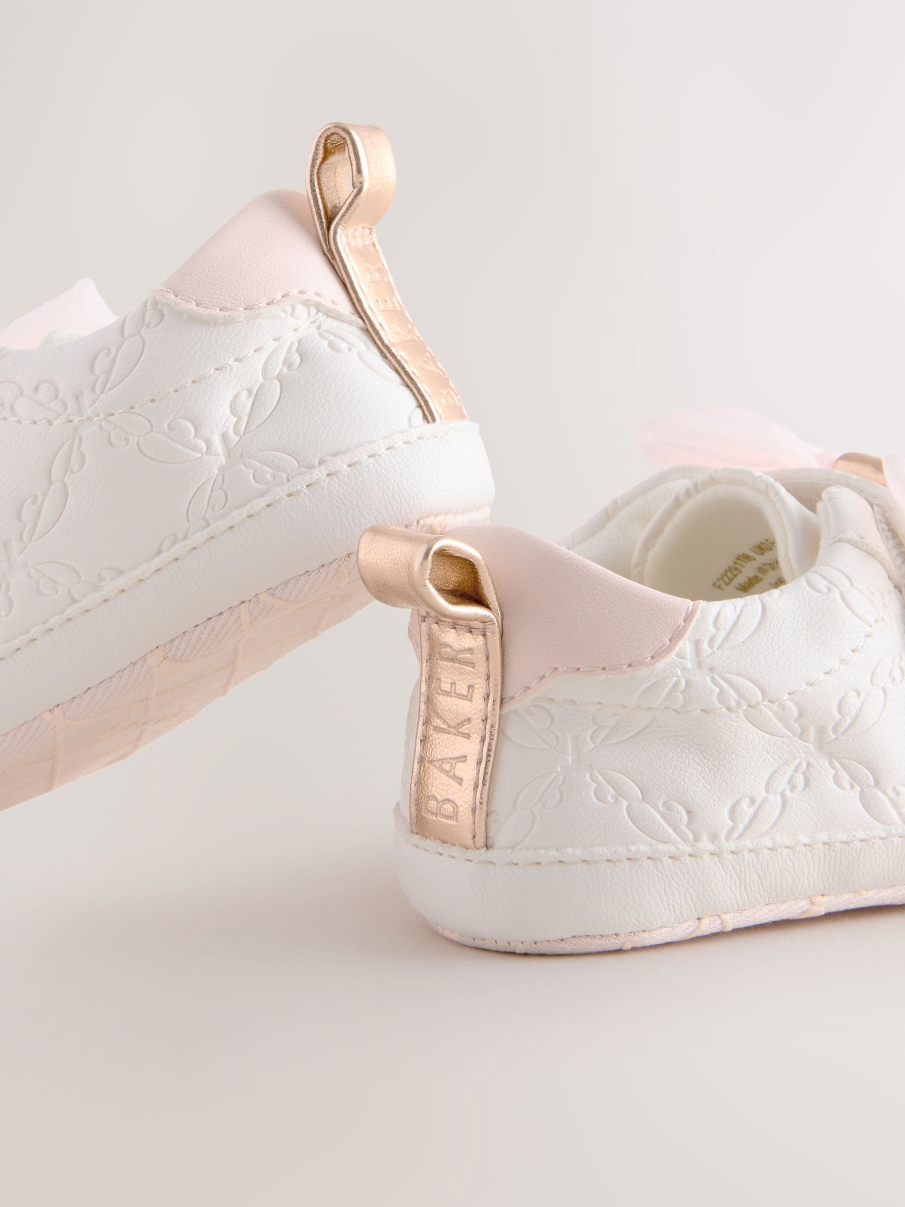 Baker by Ted Baker Baby Girls Organza Bow Padders Trainers image 4