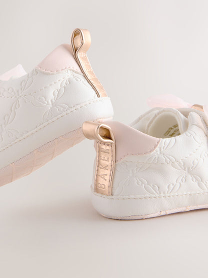 Baker by Ted Baker Baby Girls Organza Bow Padders Trainers image 4