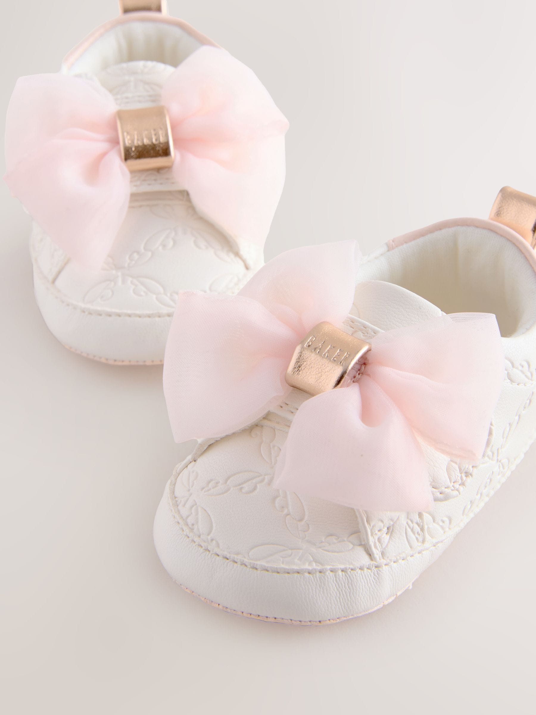 Baker by Ted Baker Baby Girls Organza Bow Padders Trainers image 5
