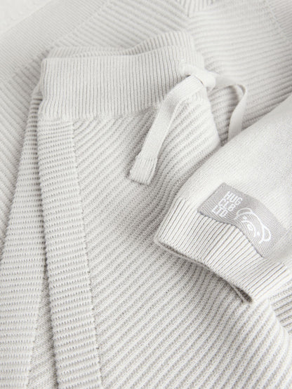 Light Grey Knitted Hoodie and Jogger Set (3mths-7yrs)