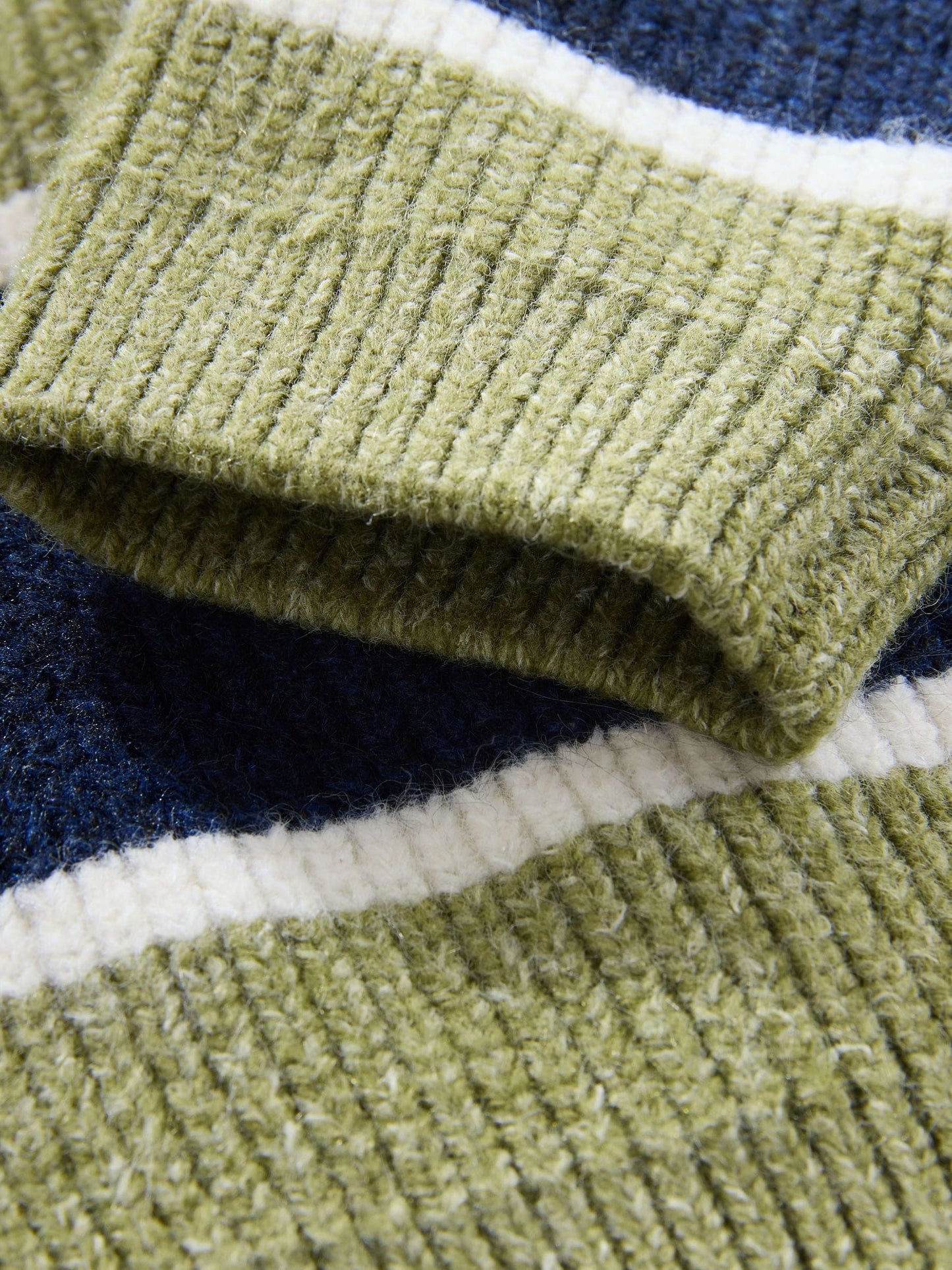 Dsiney Kidz - Green/Blue Knitted Stripe Rugby Polo Shirt (3mths-7yrs) image 7