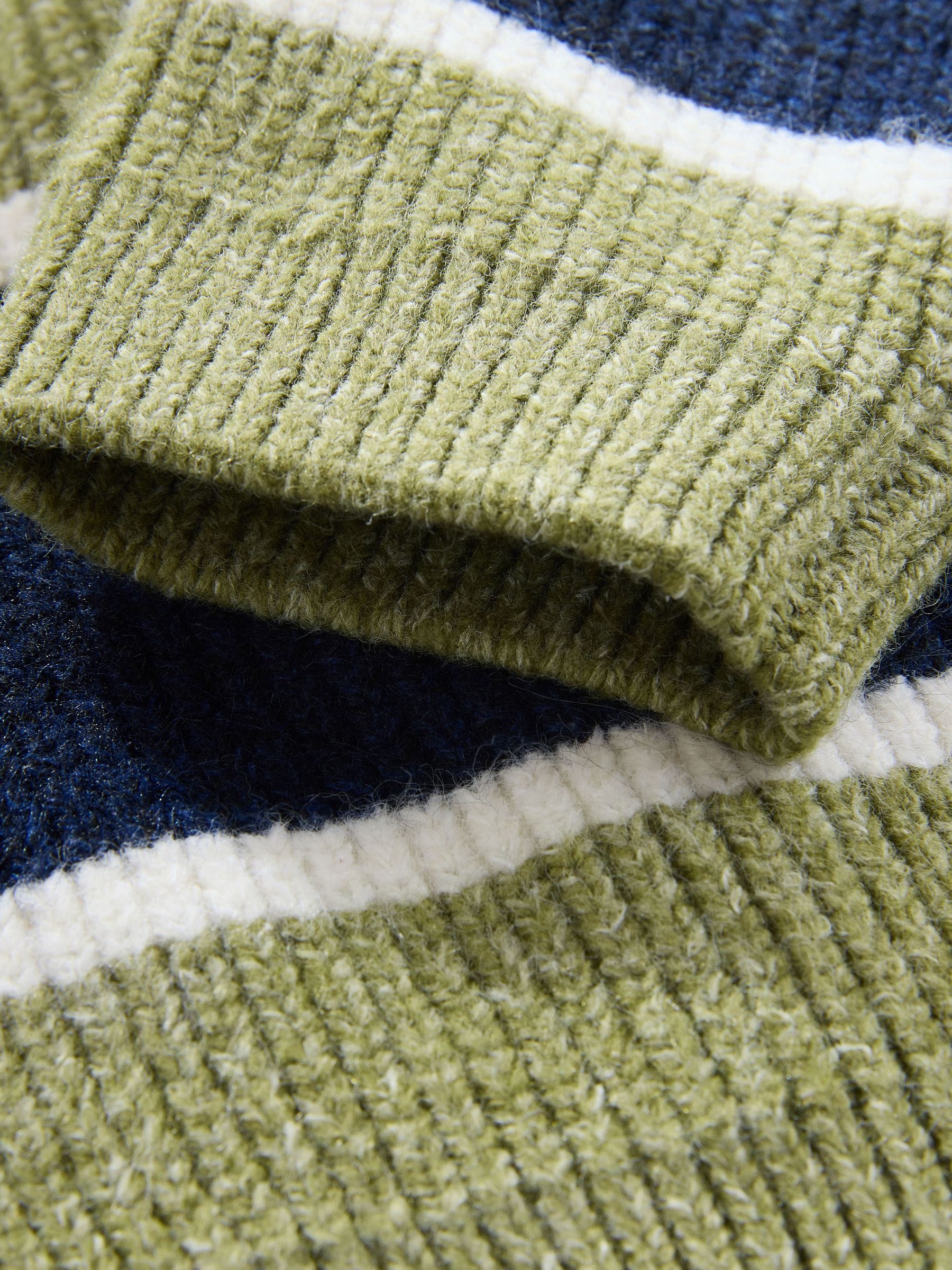 Dsiney Kidz - Green/Blue Knitted Stripe Rugby Polo Shirt (3mths-7yrs) image 7