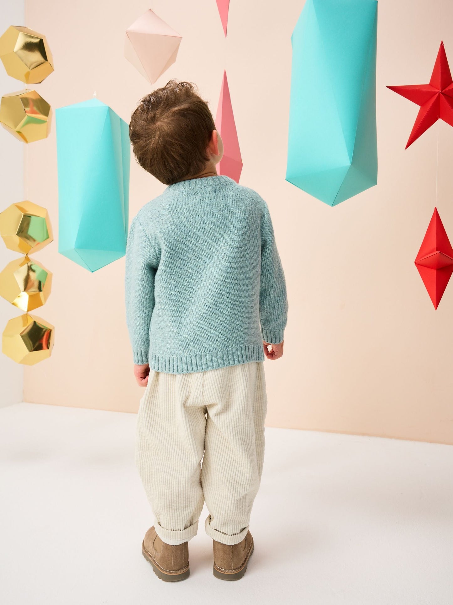 Mineral Blue Knitted Christmas Jumper (3mths-7yrs)