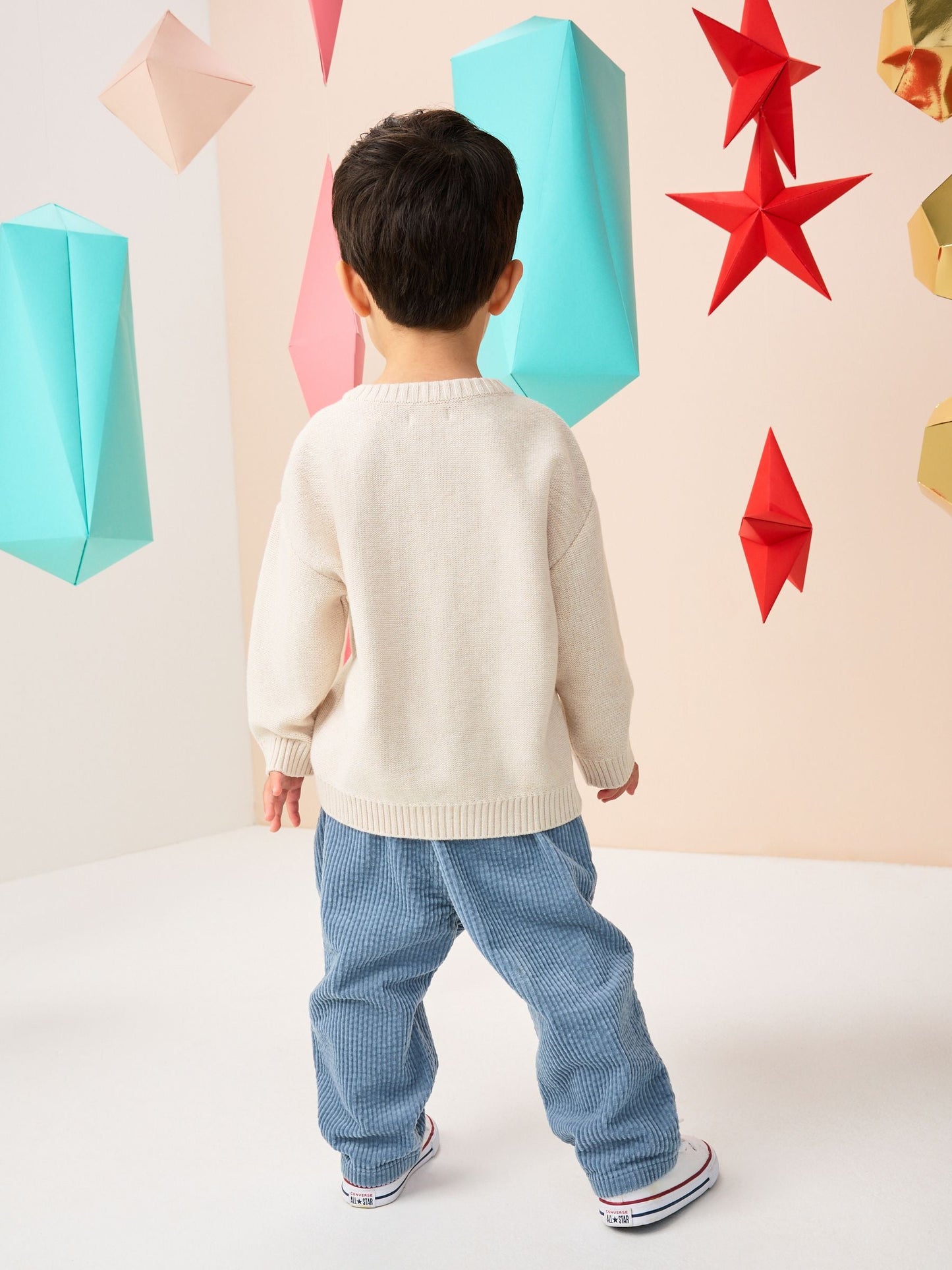 Cream Knitted Christmas Jumper (3mths-7yrs)