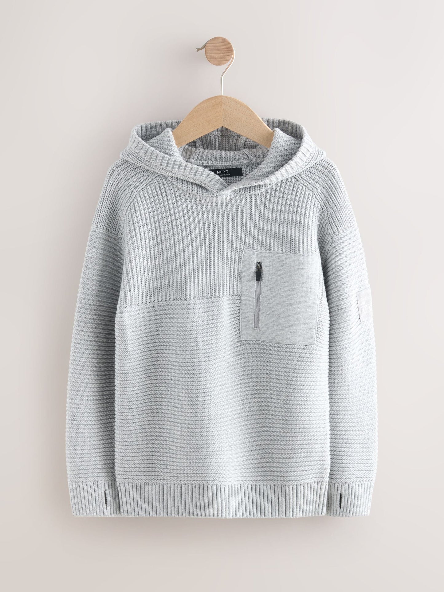 Dsiney Kidz - Grey Utility Knitted Hoodie (3-16yrs) image 1