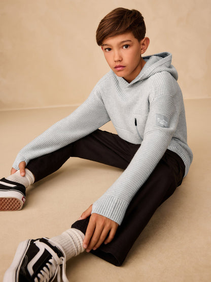 Dsiney Kidz - Grey Utility Knitted Hoodie (3-16yrs) image 4