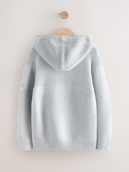 Dsiney Kidz - Grey Utility Knitted Hoodie (3-16yrs) image 6