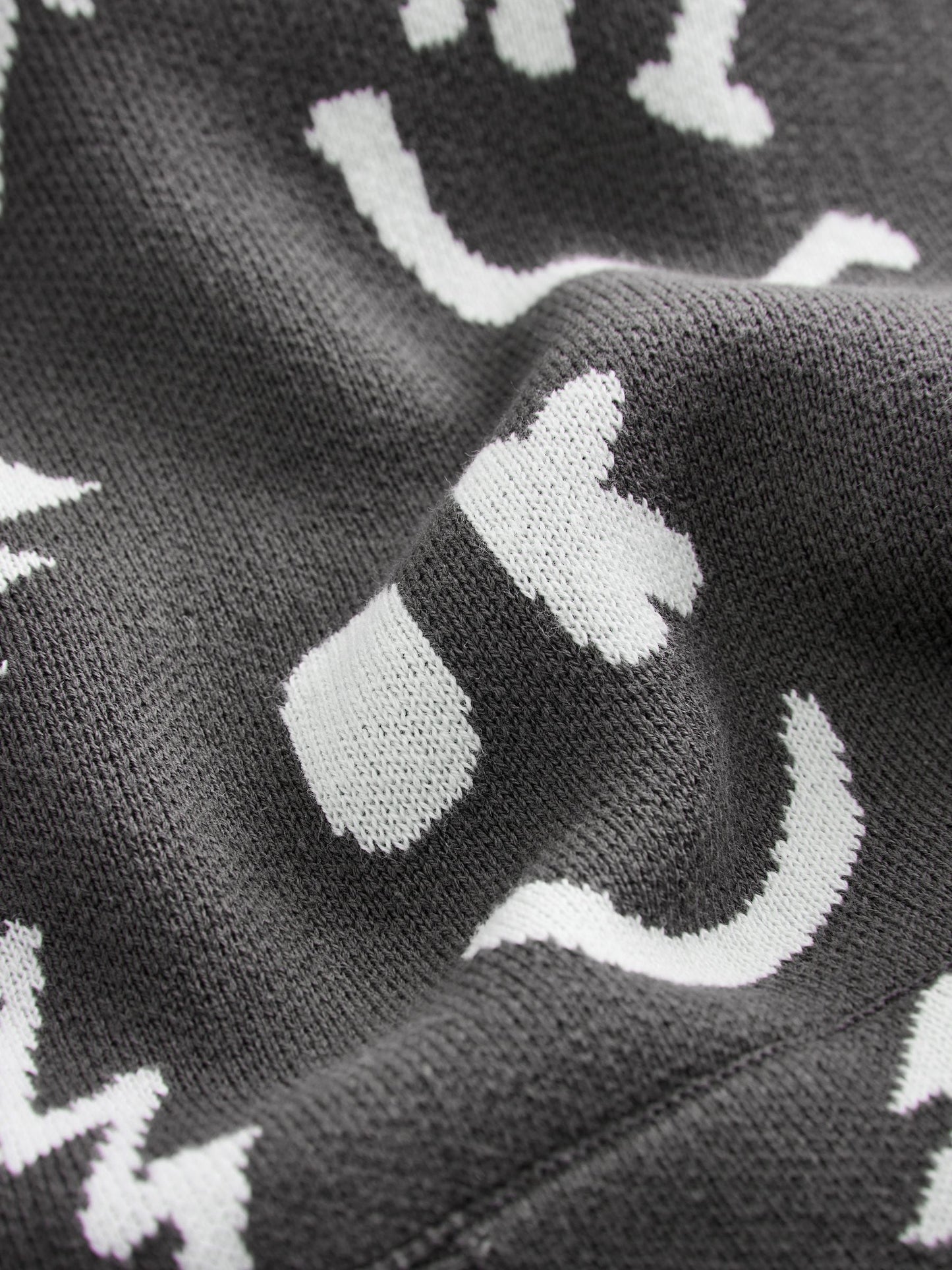 Black/White Character Knitted Hoodie (3-16yrs)