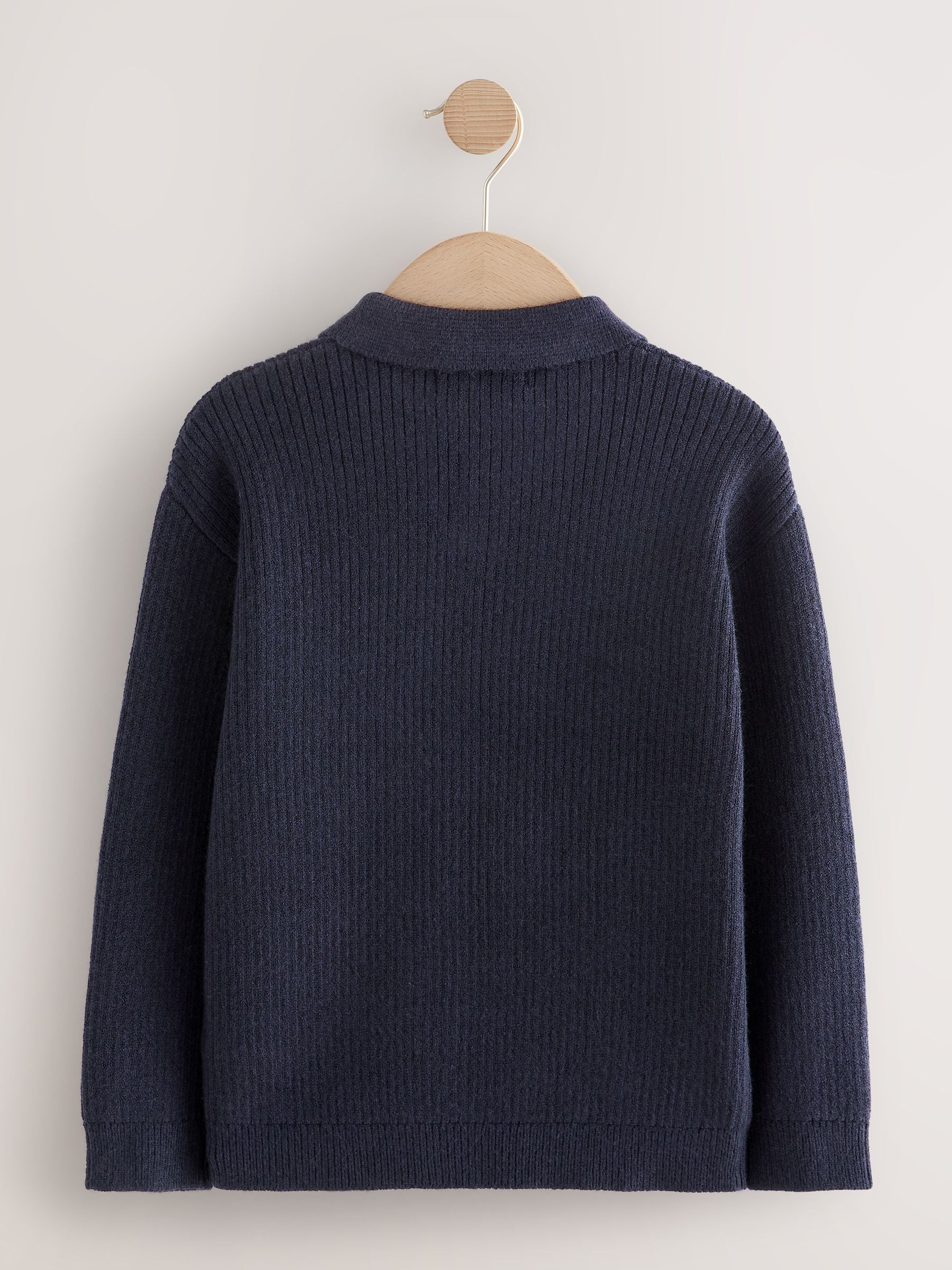 Dsiney Kidz - Navy Blue Trophy Neck Knitted Jumper (3-16yrs) image 2