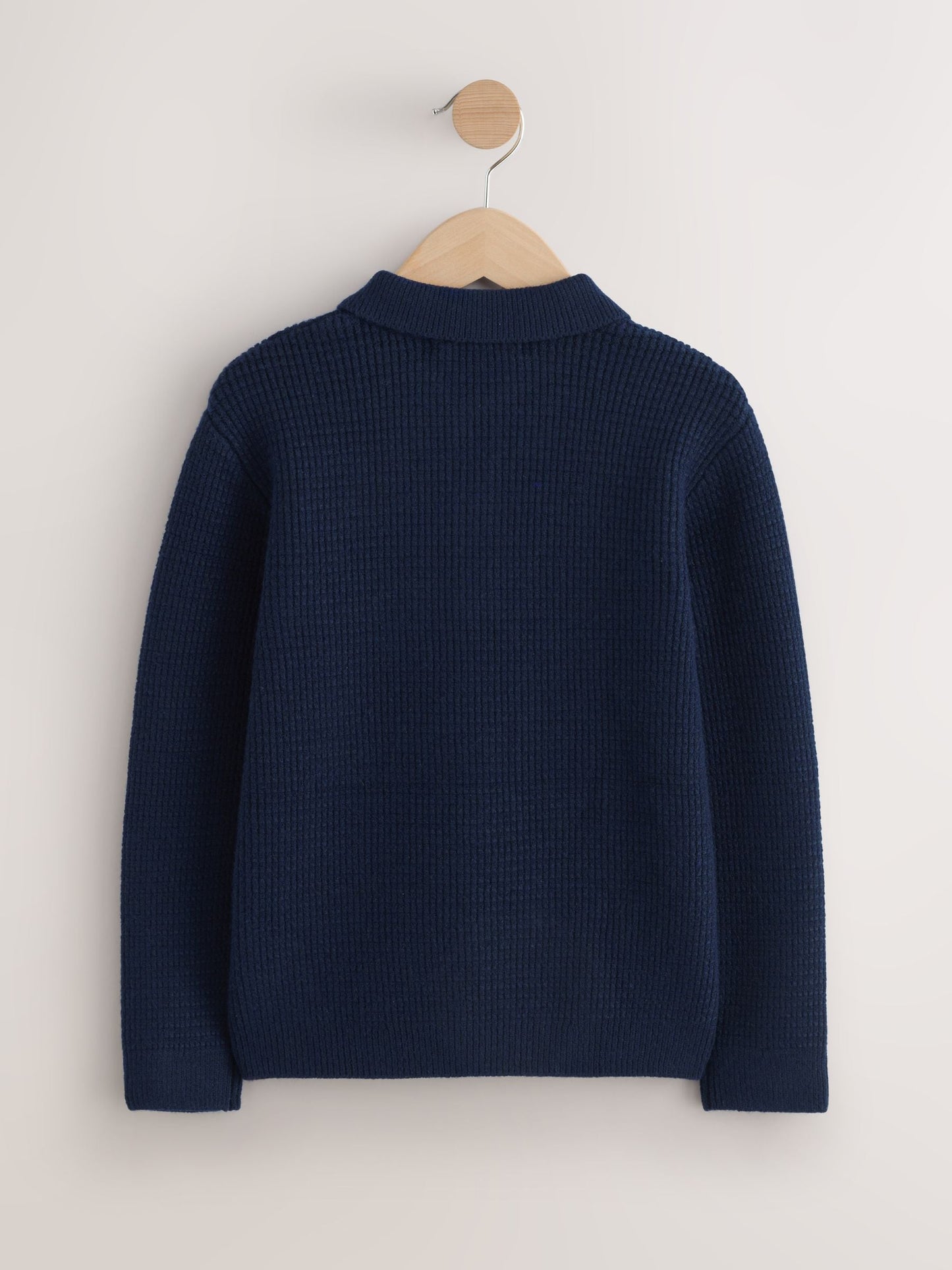 Dsiney Kidz - Navy Blue Knitted Button Neck Polo Shirt (3-16yrs) image 6