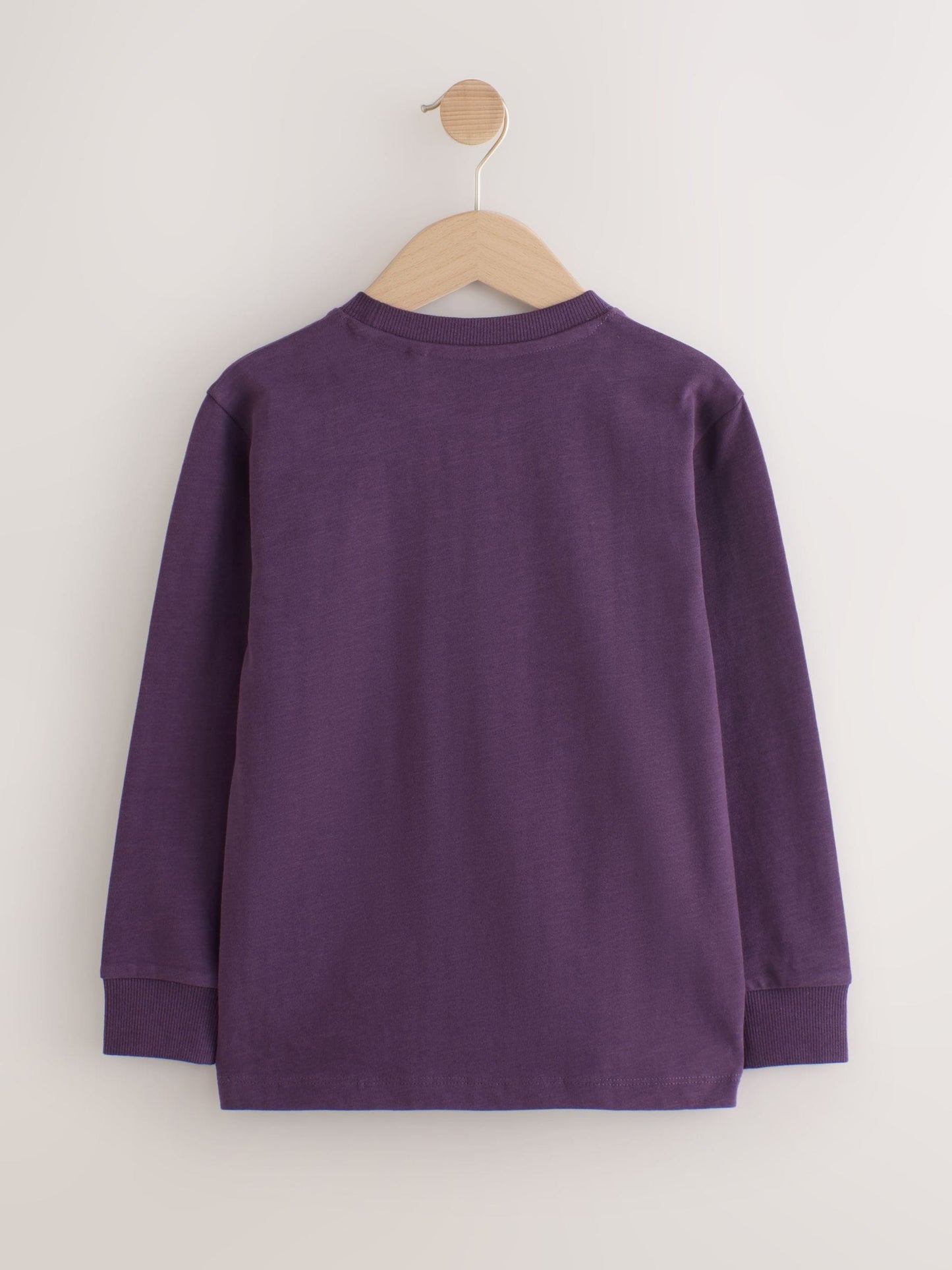 Dsiney Kidz - Khaki/Tan/Purple/Navy Stag Logo Long Sleeve Cosy T-Shirts 4 Pack (3-16yrs) image 3