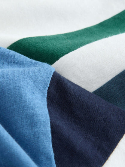 Dsiney Kidz - Blue/White/Green Long Sleeve Colourblock T-Shirts 3 Pack (3-16yrs) image 6