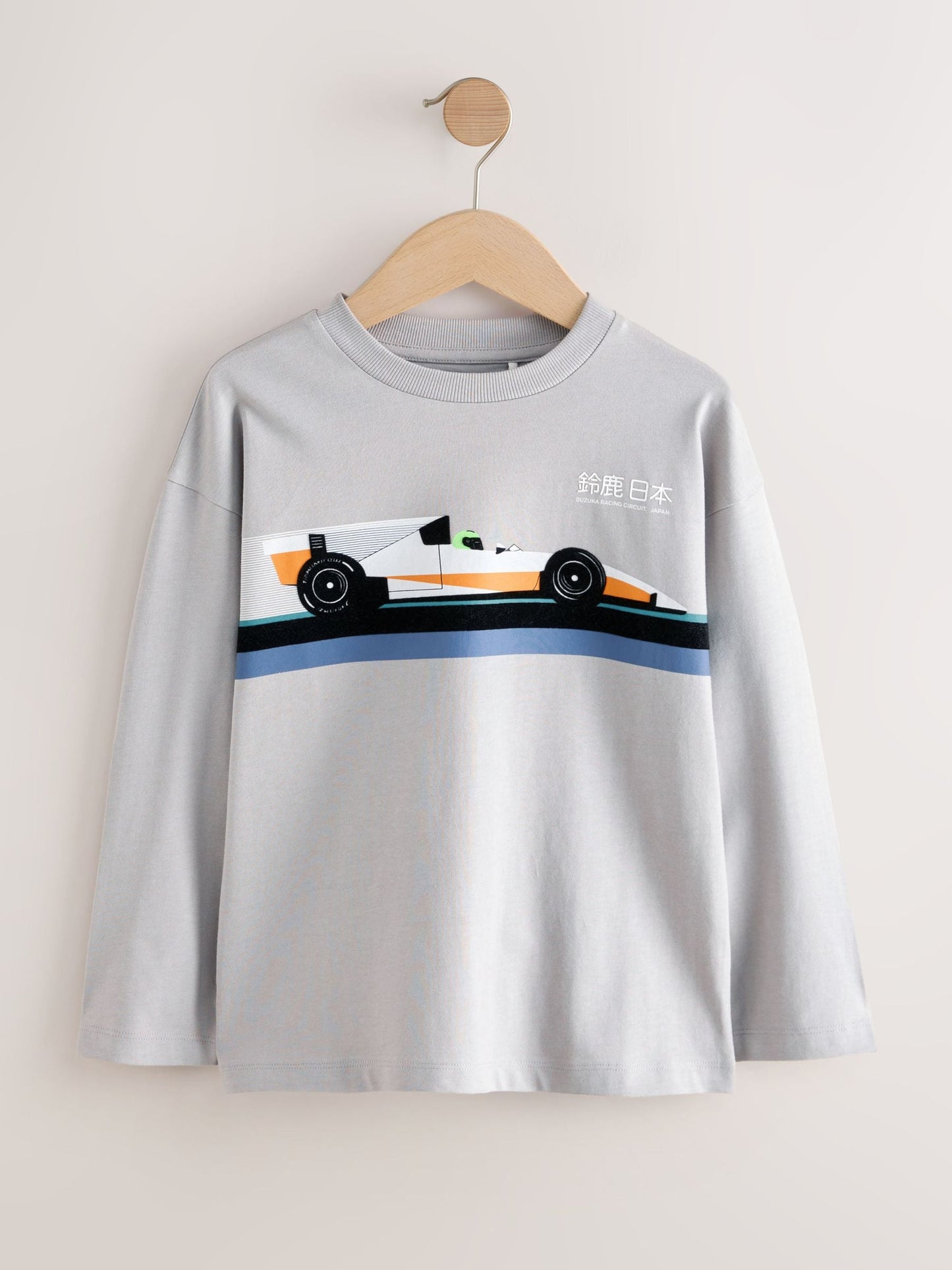 Dsiney Kidz - Black/White/Grey Cars Relaxed Fit Graphic Print Long Sleeve T-Shirts 3 Pack (3-16yrs) image 5