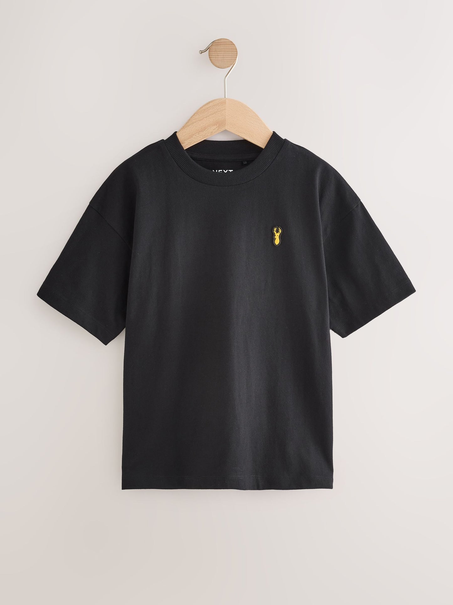 Dsiney Kidz - Blue/Rust/Khaki/Black Short Sleeve Stag Embroidered T-Shirts 4 Pack (3-16yrs) image 5