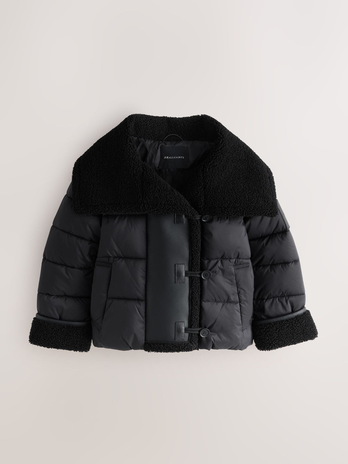 smALLSAINTS Black Padded Aviator Jacket - image 9
