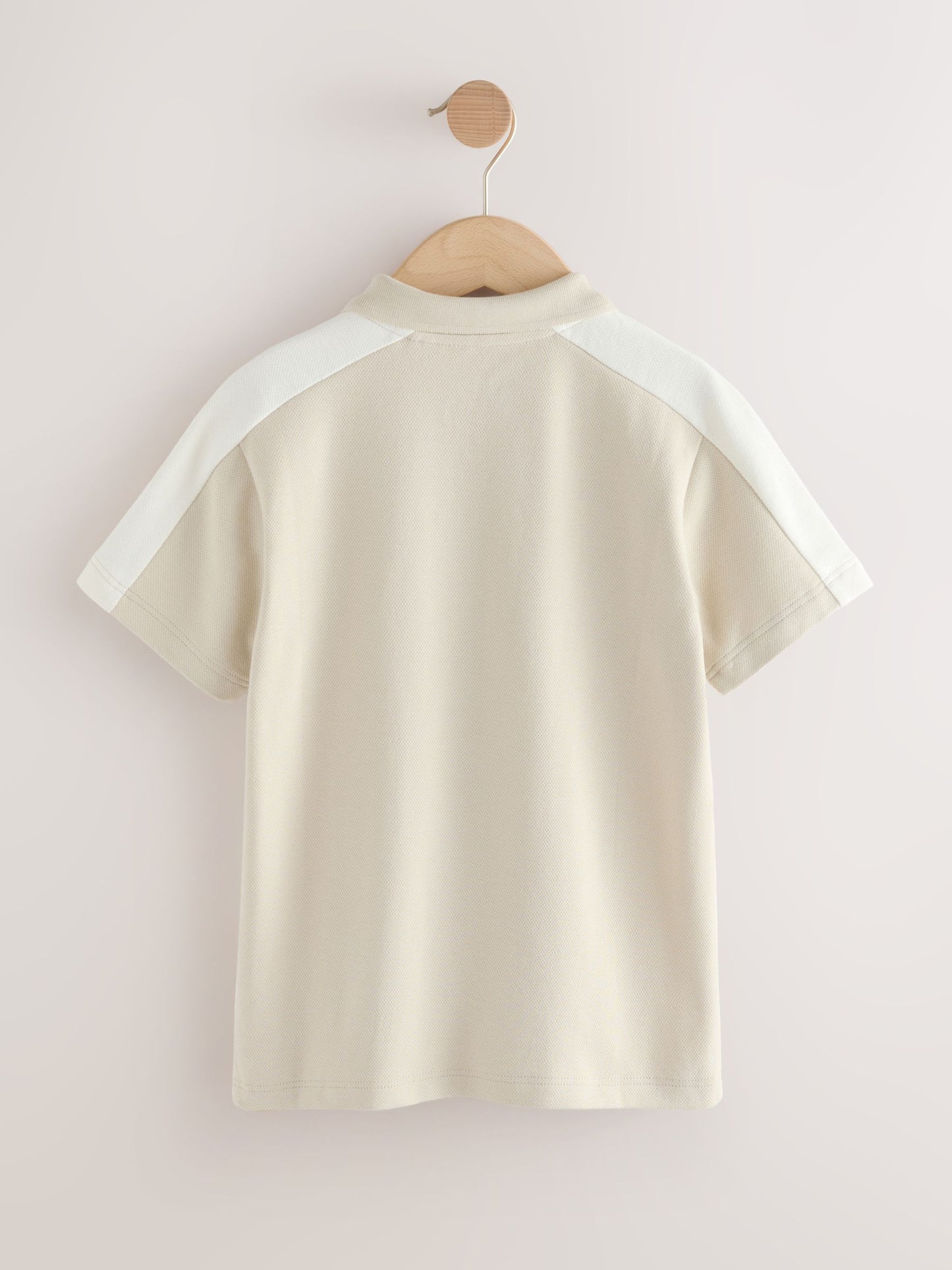 Dsiney Kidz - Stone Zip Neck Textured Colourblock Polo Shirt (3-16yrs) image 2