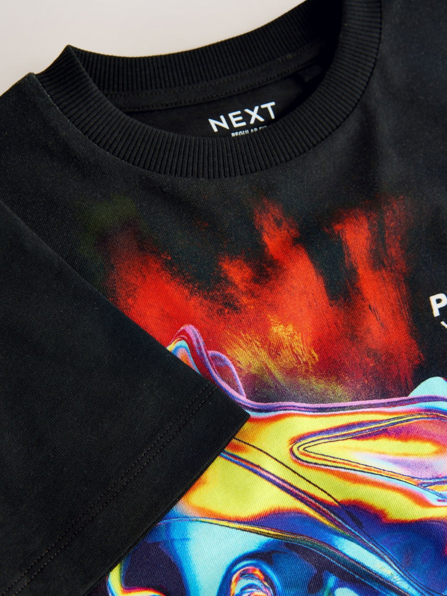 Dsiney Kidz - Black Short Sleeve Graphic Football T-Shirt (3-16yrs) image 3