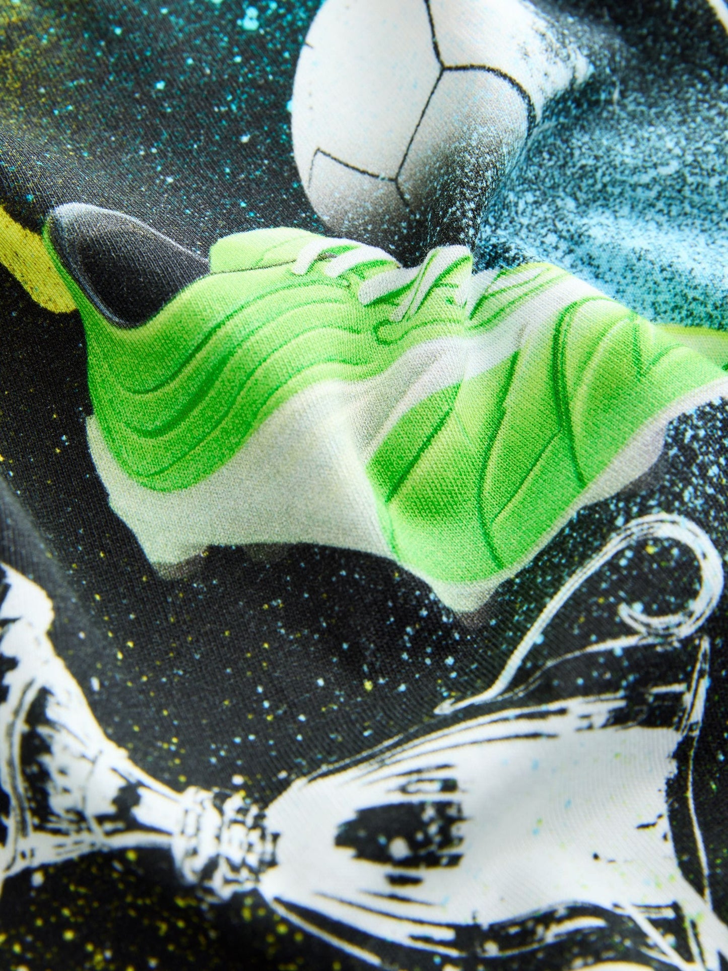 Dsiney Kidz - Black/Multi Football Regular Fit Short Sleeve All-Over Print T-Shirt (3-16yrs) image 3