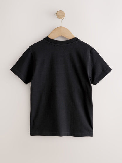 Dsiney Kidz - Black/Neutral Colourblock Short Sleeve T-Shirt (3-16yrs) image 2