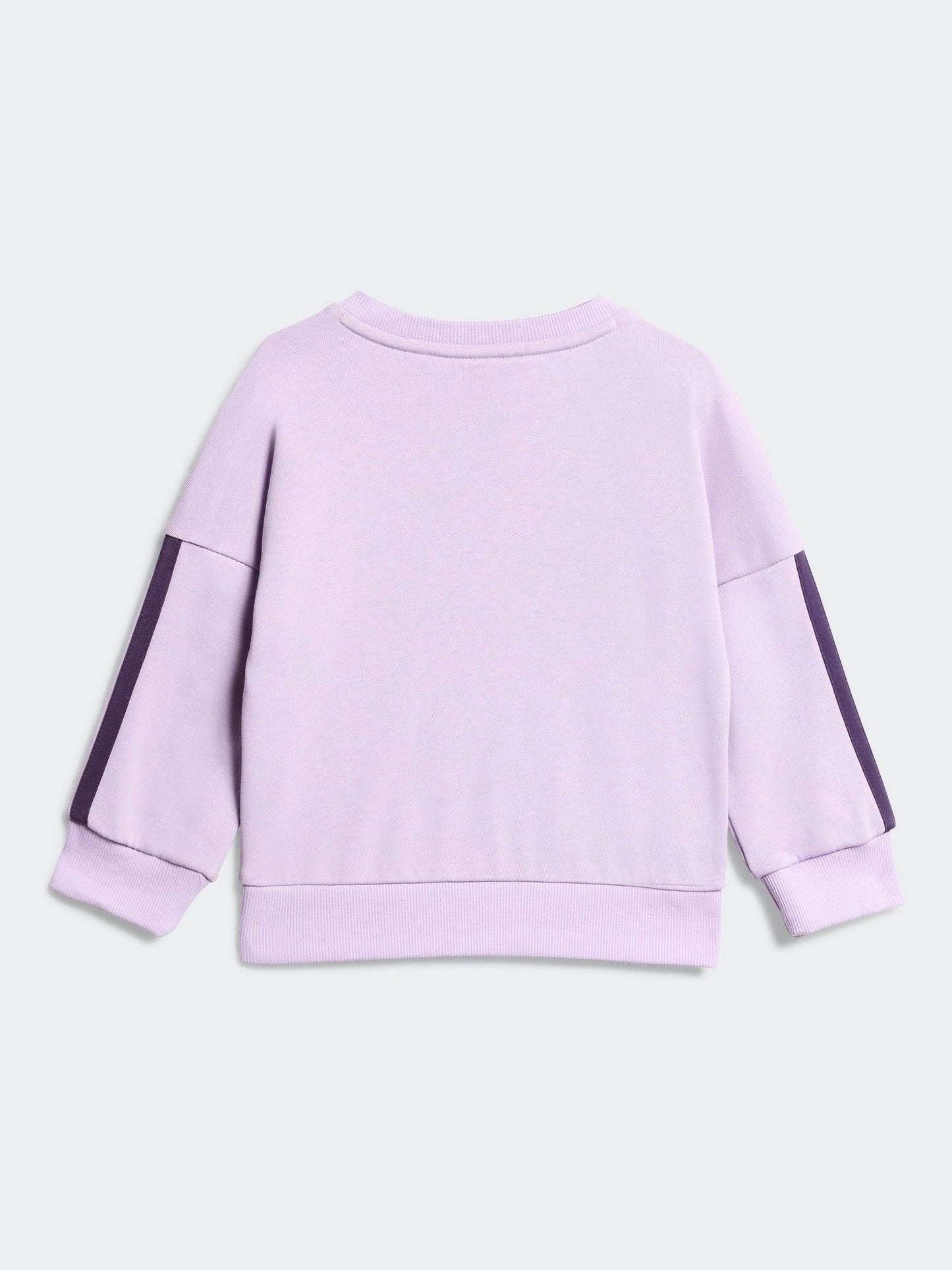 adidas Purple Essentials Infant Kids Sweatshirt and Joggers Set image 3