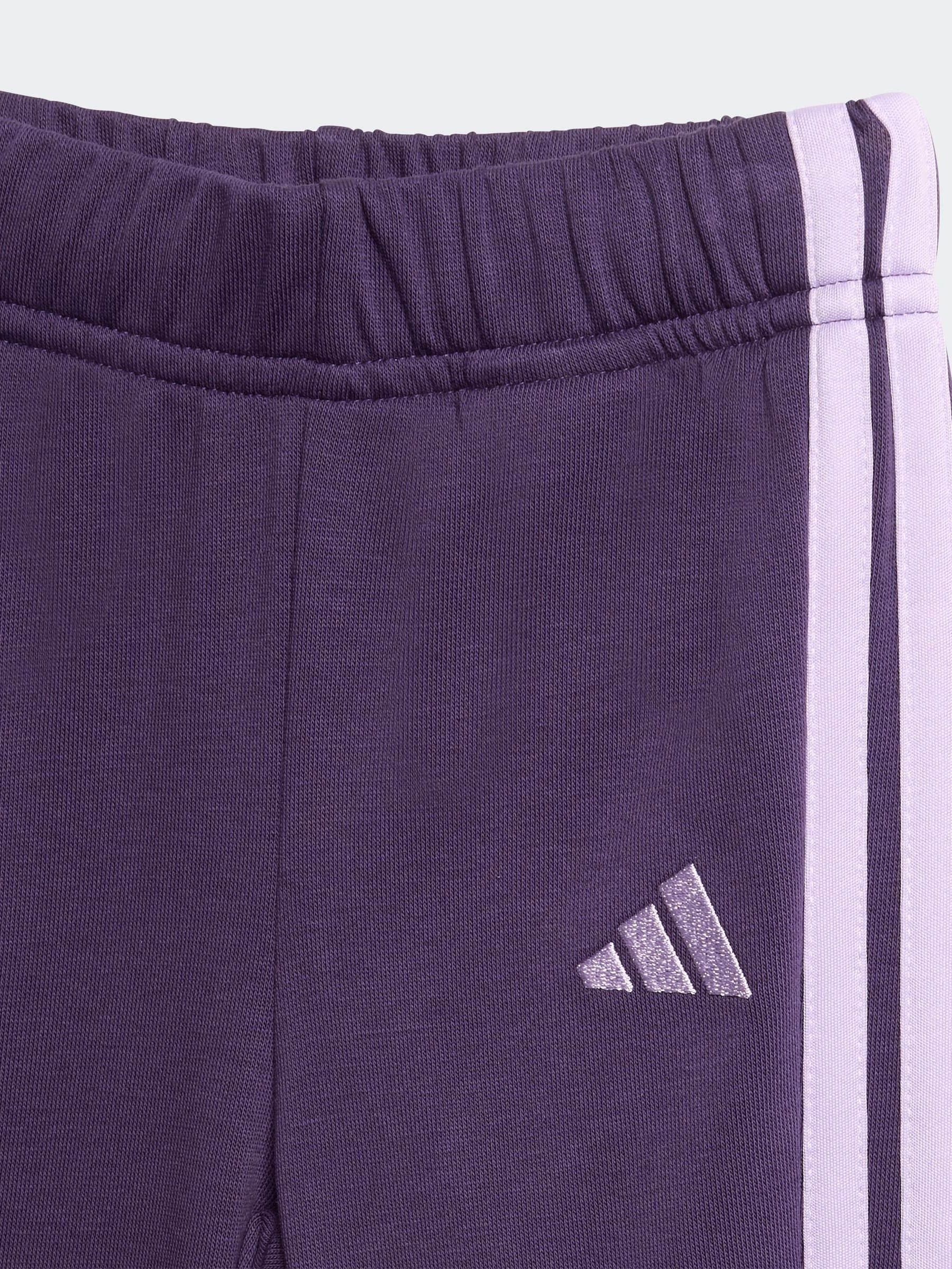 adidas Purple Essentials Infant Kids Sweatshirt and Joggers Set image 7