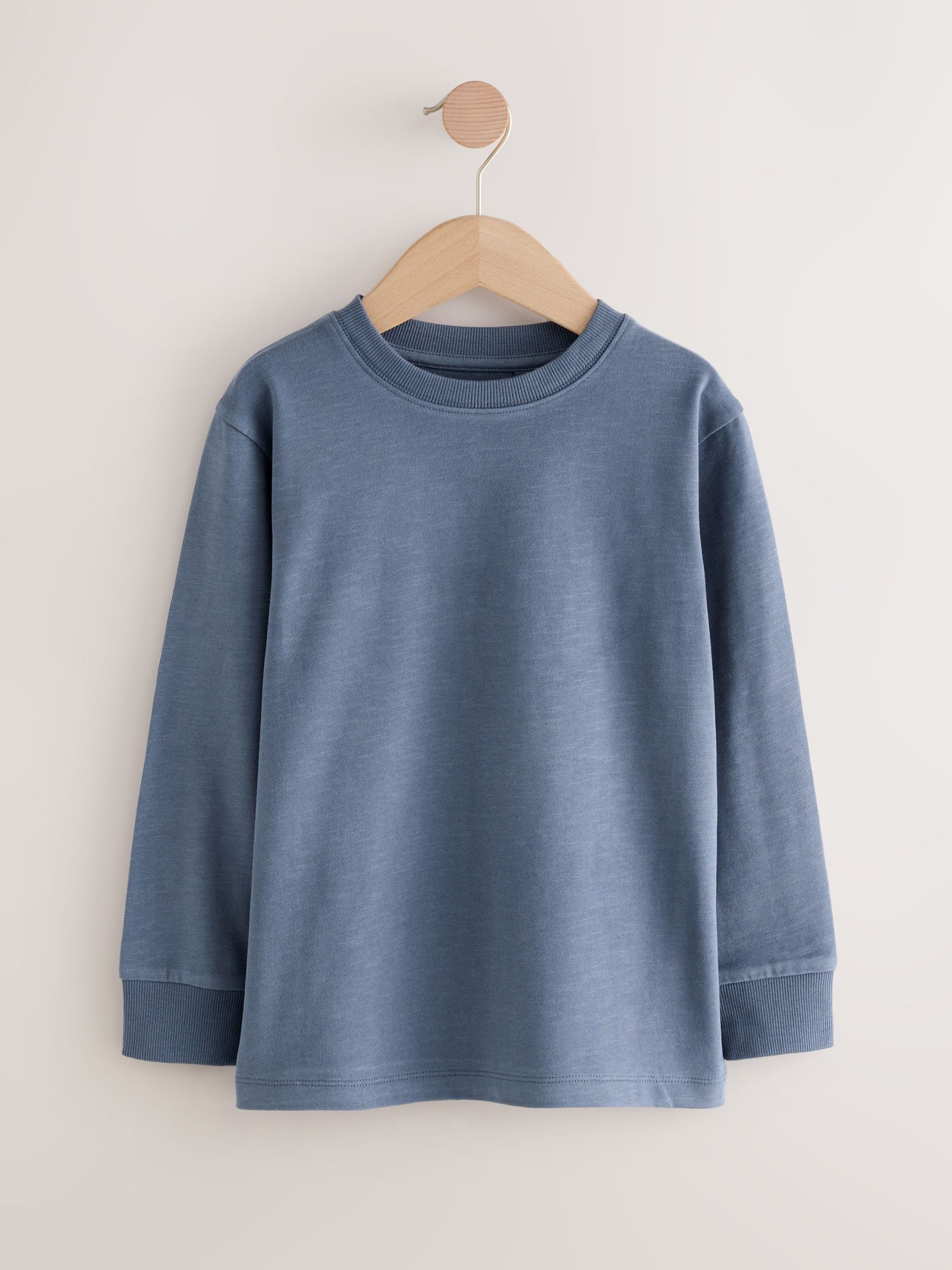 Dsiney Kidz - Mid Blue Regular Fit Long Sleeve Cosy T-Shirt (3-16yrs) image 1