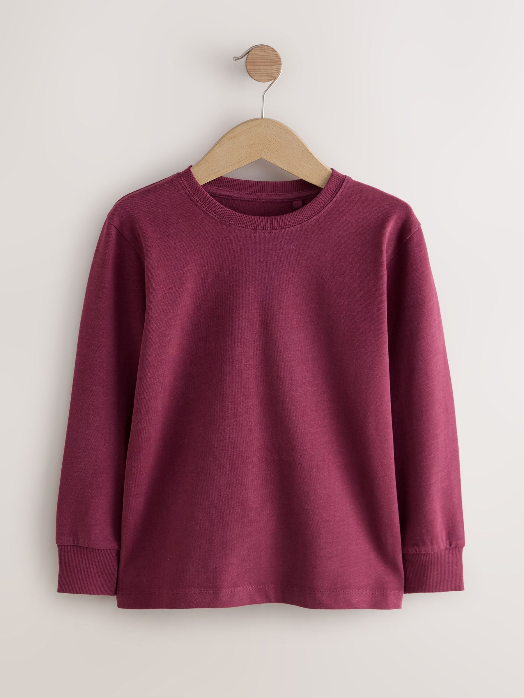 Dsiney Kidz - Berry Red Regular Fit Long Sleeve Cosy T-Shirt (3-16yrs) image 1