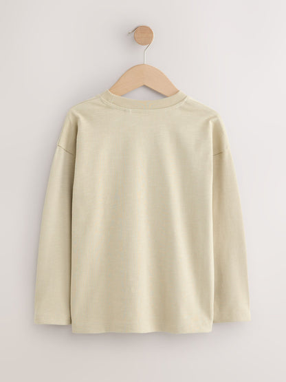 Dsiney Kidz - Stone Relaxed Fit Long Sleeve Cosy T-Shirt (3-16yrs) image 5