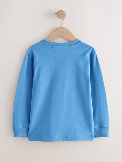 Dsiney Kidz - Pale Blue Regular Fit Long Sleeve Cosy T-Shirt (3-16yrs) image 2