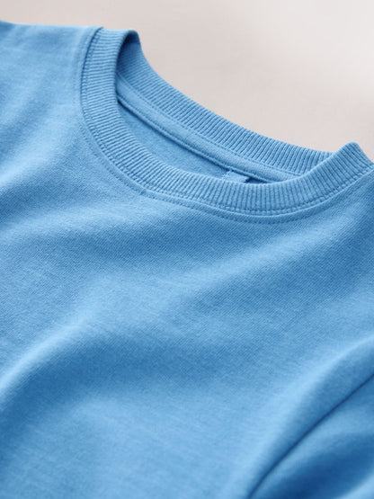 Dsiney Kidz - Pale Blue Regular Fit Long Sleeve Cosy T-Shirt (3-16yrs) image 3