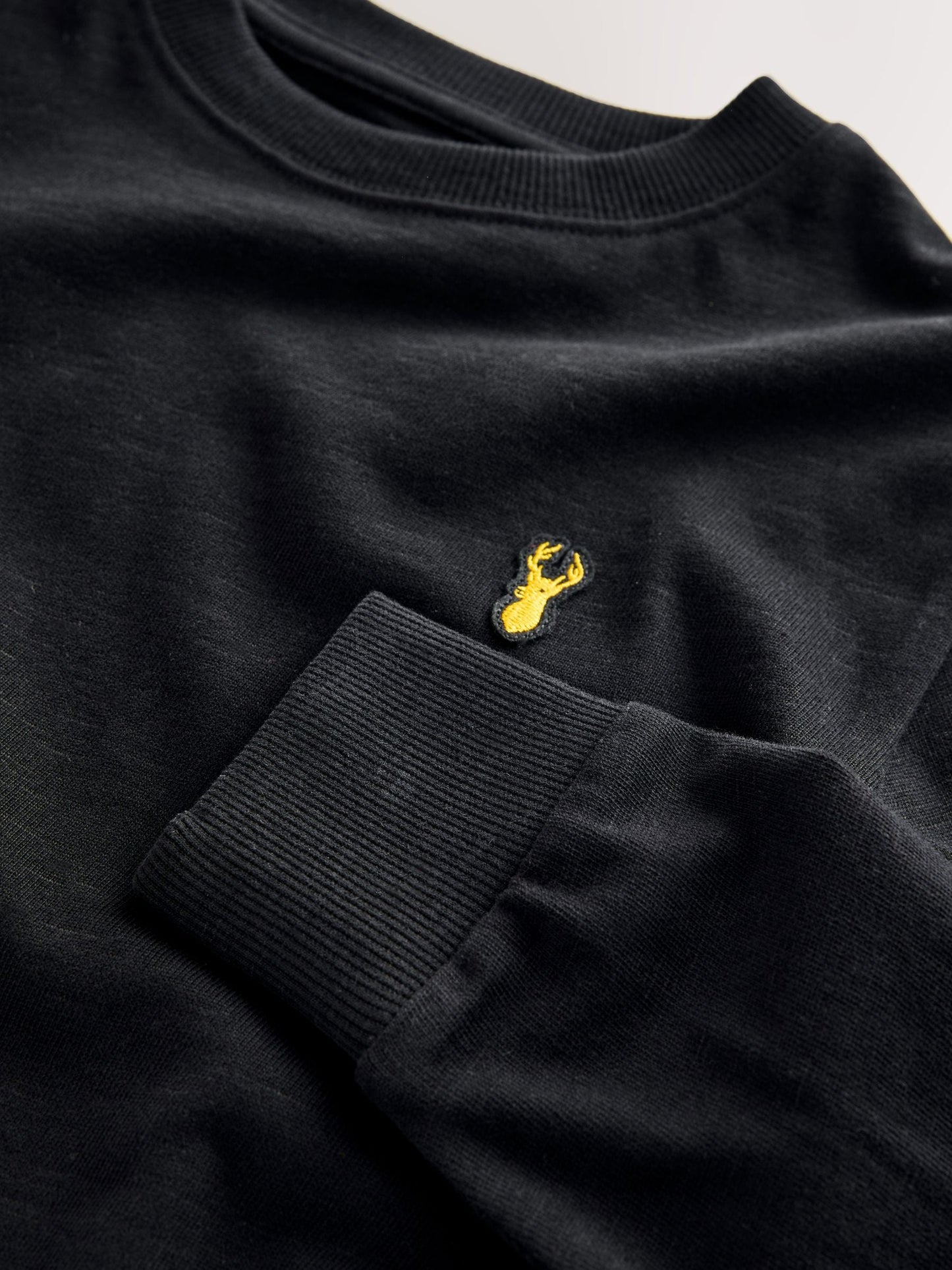 Dsiney Kidz - Black Stag Logo Long Sleeve Cosy T-Shirt (3-16yrs) image 4