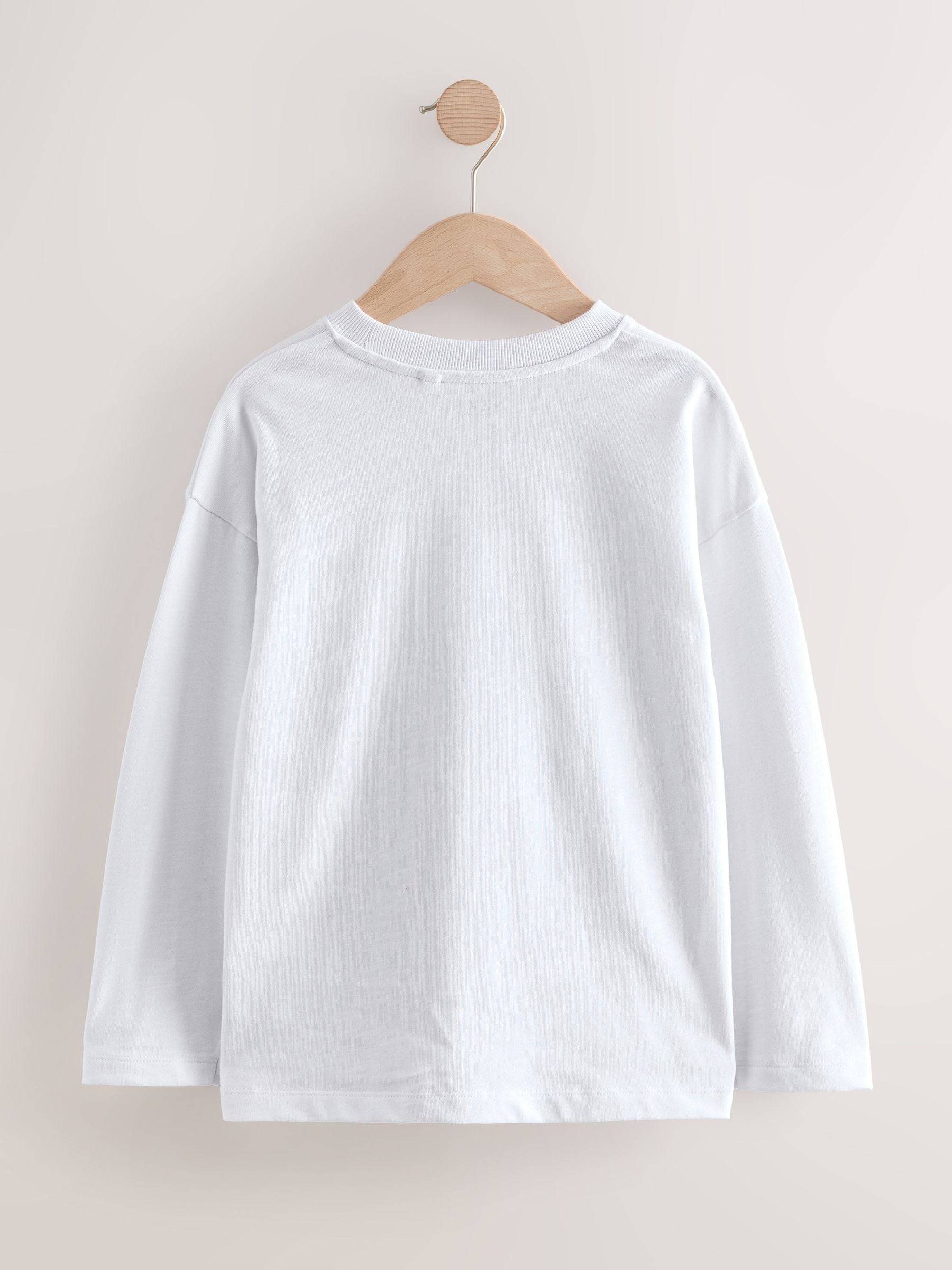 Dsiney Kidz - White Relaxed Fit Long Sleeve Cosy T-Shirt (3-16yrs) image 2