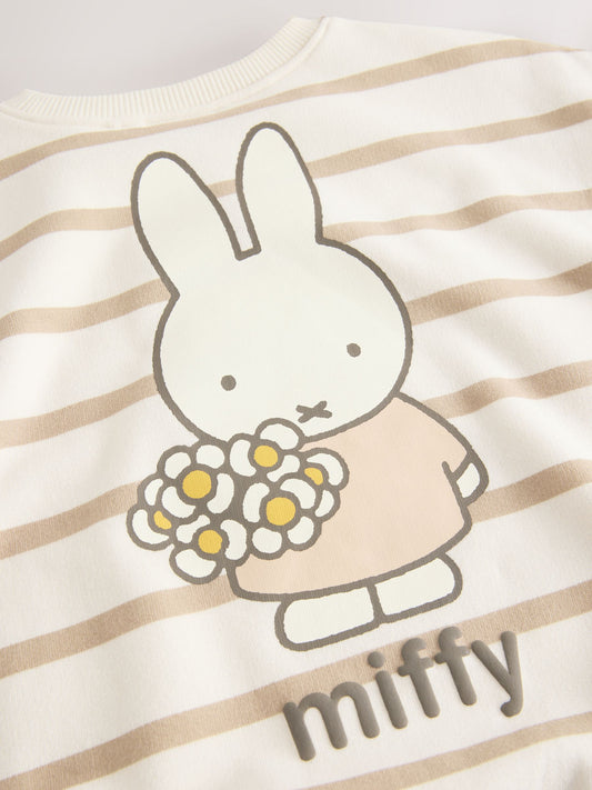 Cream Stripe Miffy Sweatshirt & Leggings Set (3mths-7yrs) image 3