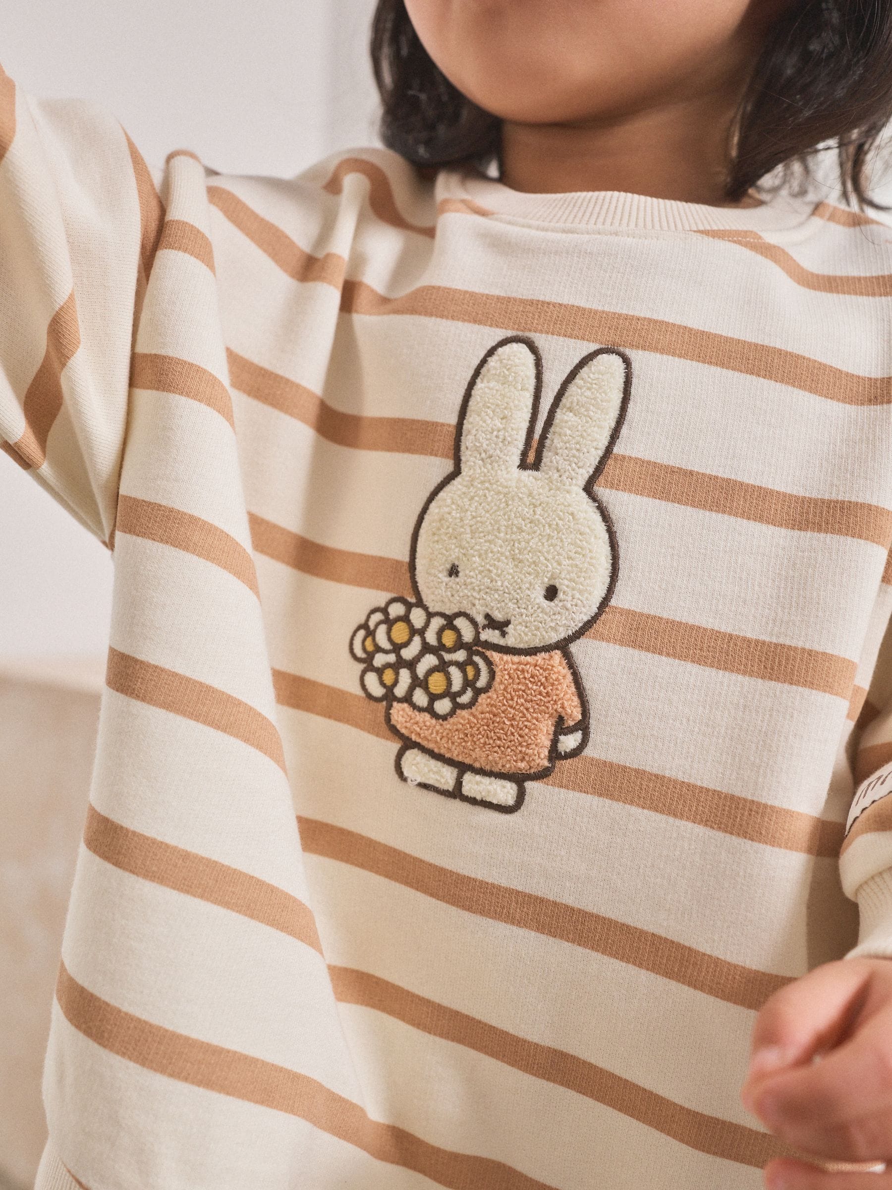 Cream Stripe Miffy Sweatshirt & Leggings Set (3mths-7yrs) image 2