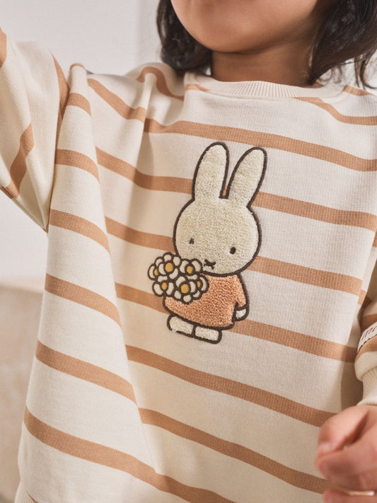 Cream Stripe Miffy Sweatshirt & Leggings Set (3mths-7yrs) image 2